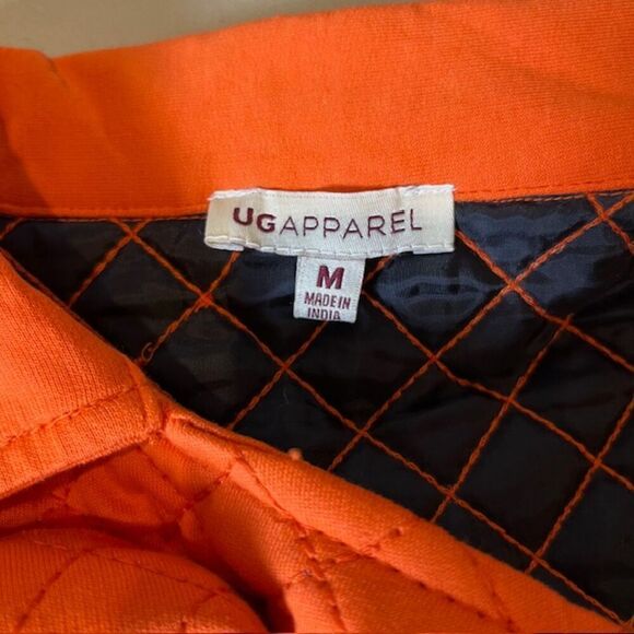NWOT Clemson UG Apparel Quilted Moto Vest Orange Tigers Logo Size Medium - Picture 9 of 13